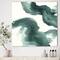 Designart - Gouache Green on Gray I - Modern & Transitional Premium Canvas Wall Art